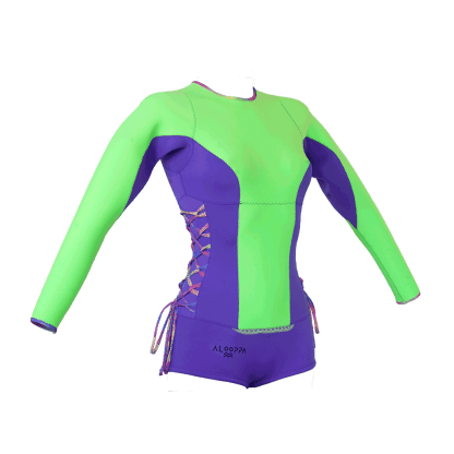 Womens 2mm Surf Spring Wetsuit – Dessie Jungle - Image 2