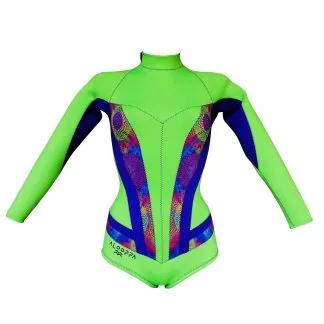 Alooppa 2mm neoprene Green Springsuit