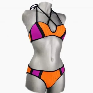 Bikini - orange and magenta