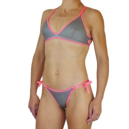 Salt Lake Silver Neoprene Bikini Set for Water Sports