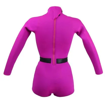 Womens Long Sleeve Back Zip 2mm Surf Spring Wetsuit – Girl Power Magnet - Image 3