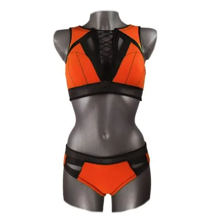 Kite Beach Flash Neoprene Bikini Set with Front Lacing - Image 2