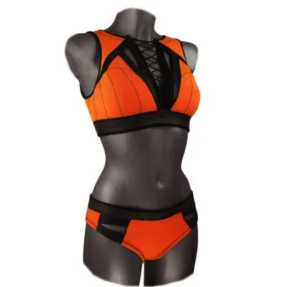 Kite Beach Flash Neoprene Bikini Set with Front Lacing