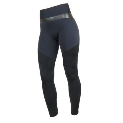 Brute Allblack Neoprene & Lycra Body-Shaping Leggings