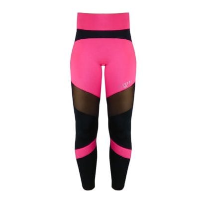 Pink Only High-Waist Neoprene & Lycra Leggings - Body Shaping - Image 2